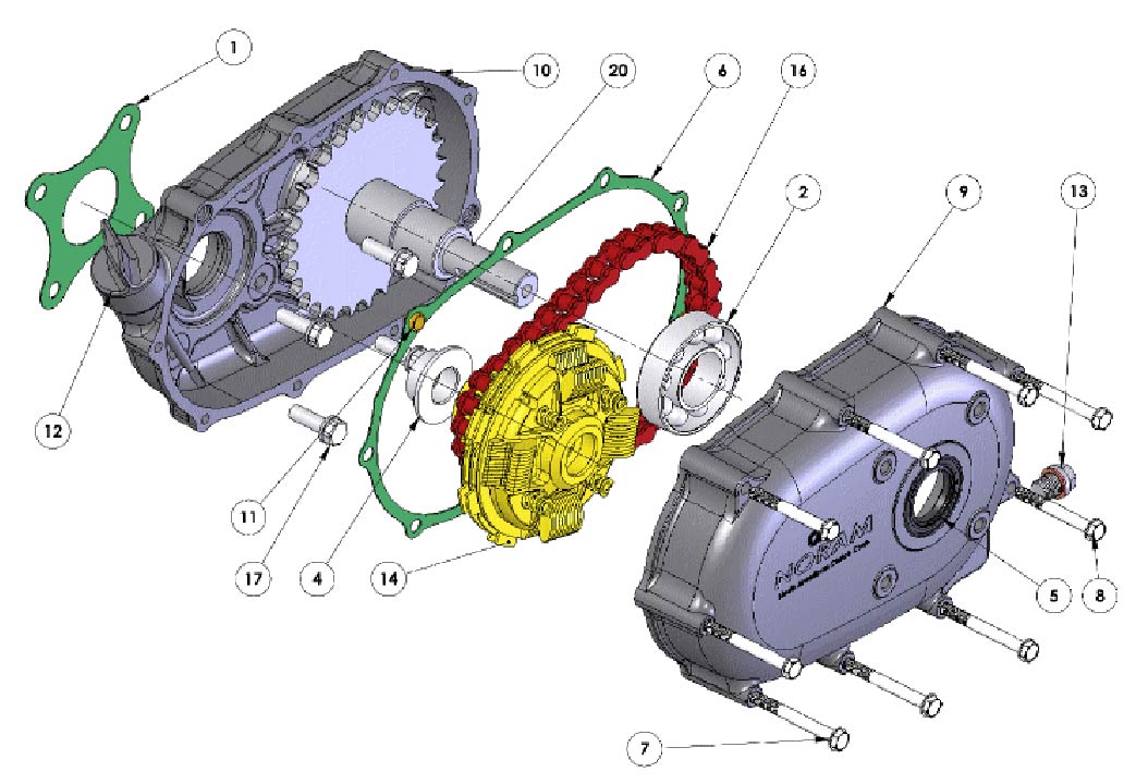 2:1 Reduction Gearbox 