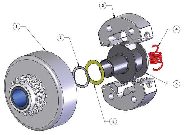 NORAM GE Clutch Parts List