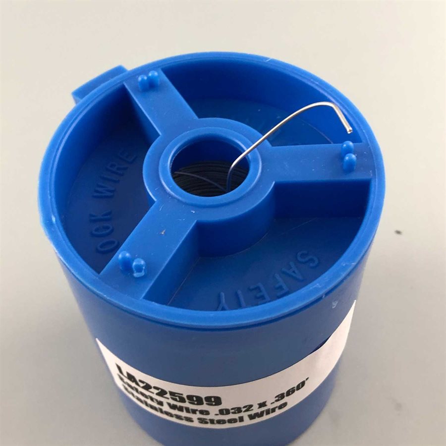 Safety wire, .032 x 360' stainless steel wire
