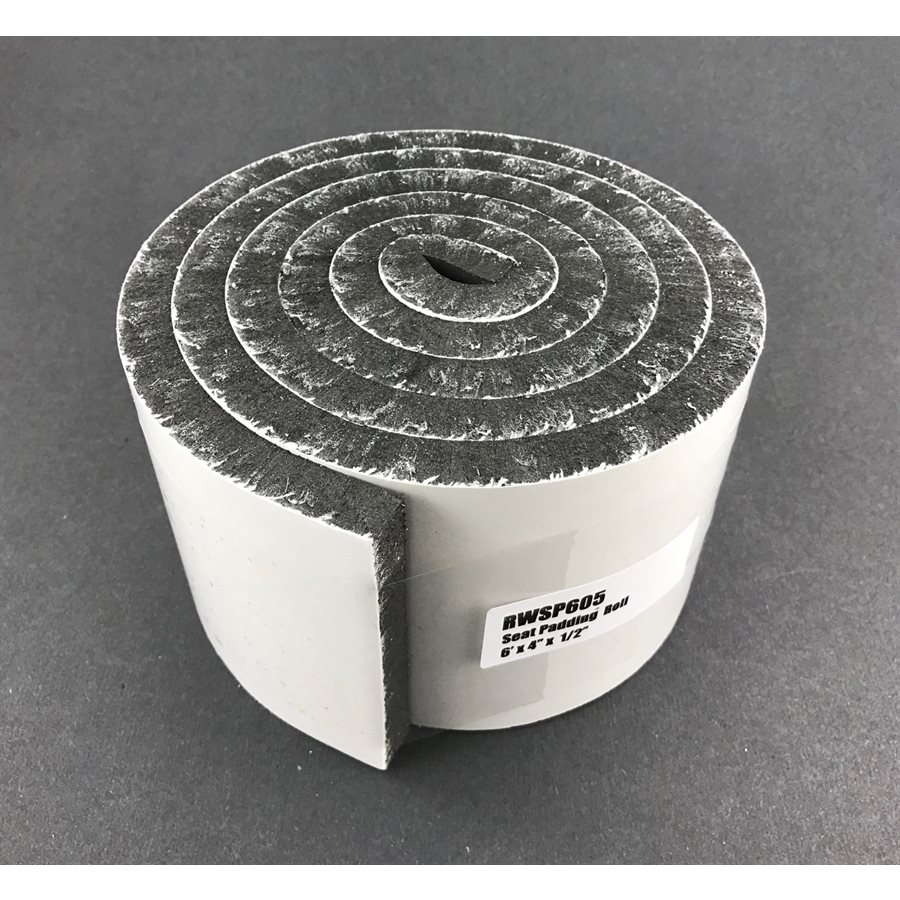 Foam seat padding roll 1 / 2" x 4" x 6'