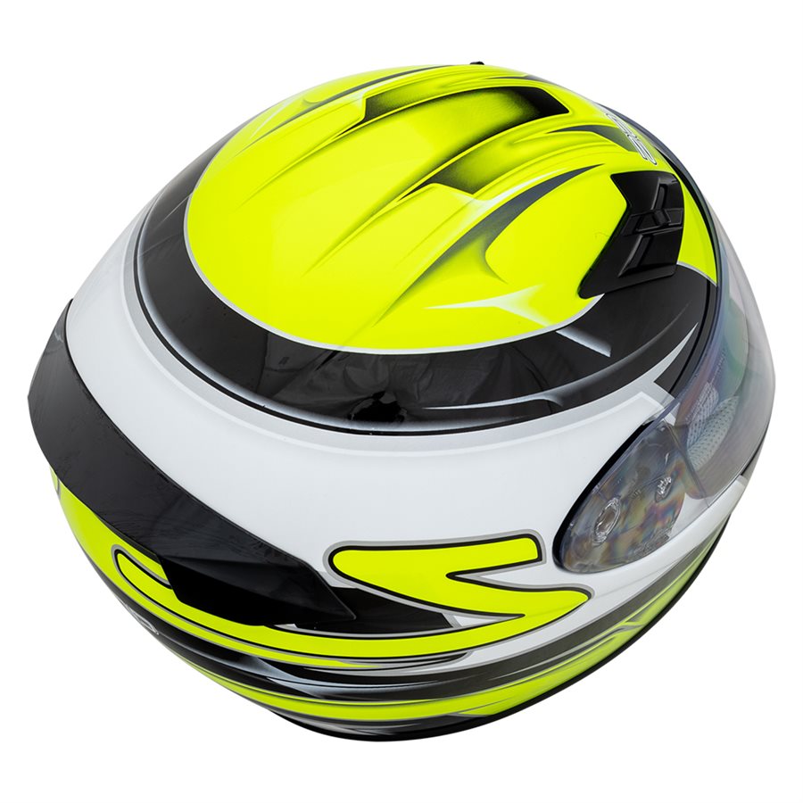 Zamp FS9 Helmet Neon Green / Black Graphic